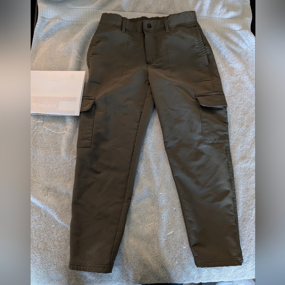 Boy's Cargo Pants - Olive Green 8